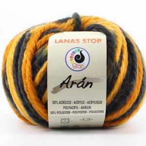 Lanas Stop Astun Yarn 807 4 Skeins Spain 45% Wool 55% Acrylic Chunky 80 Gms  NEW!